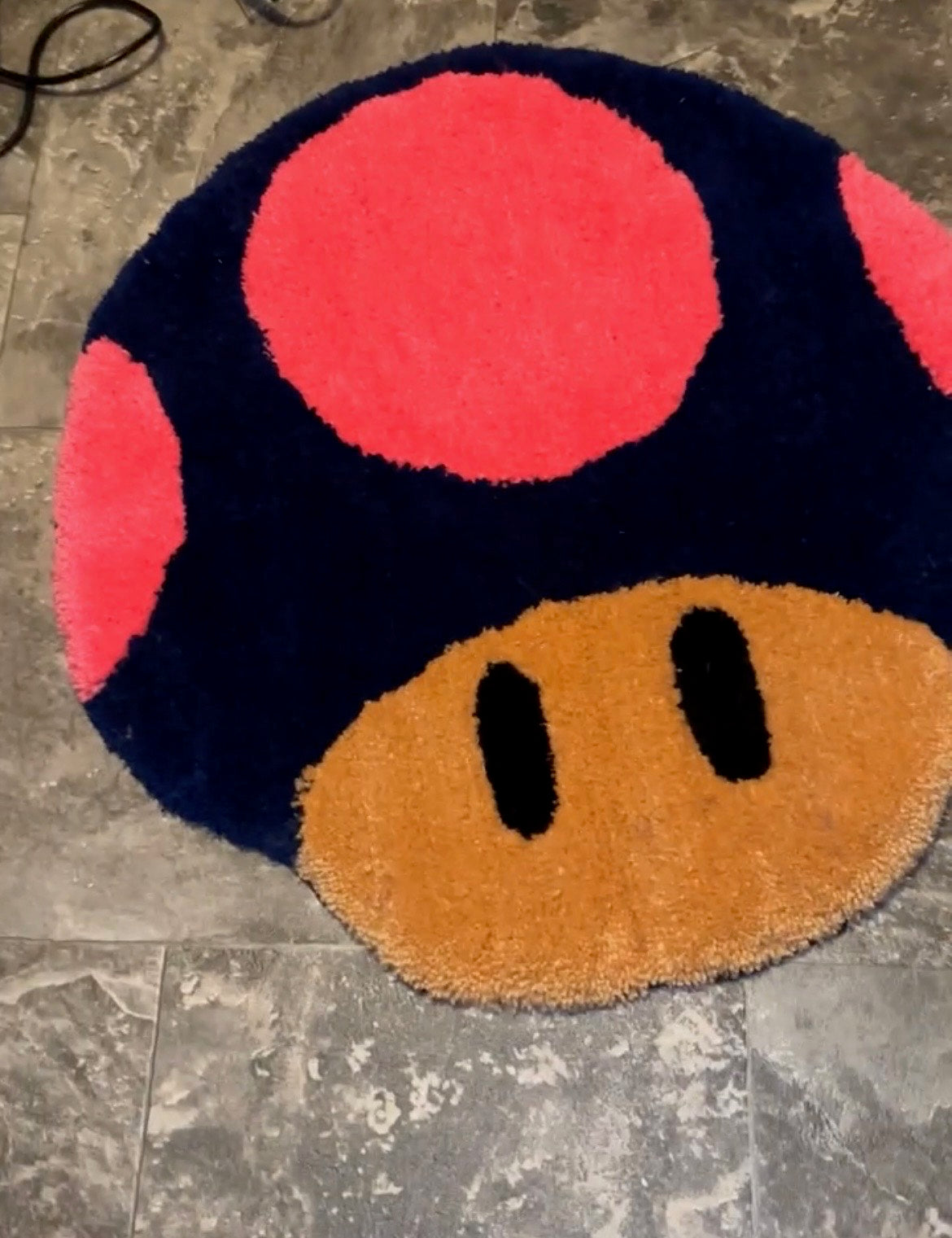 Mario Kart Mushroom Rug